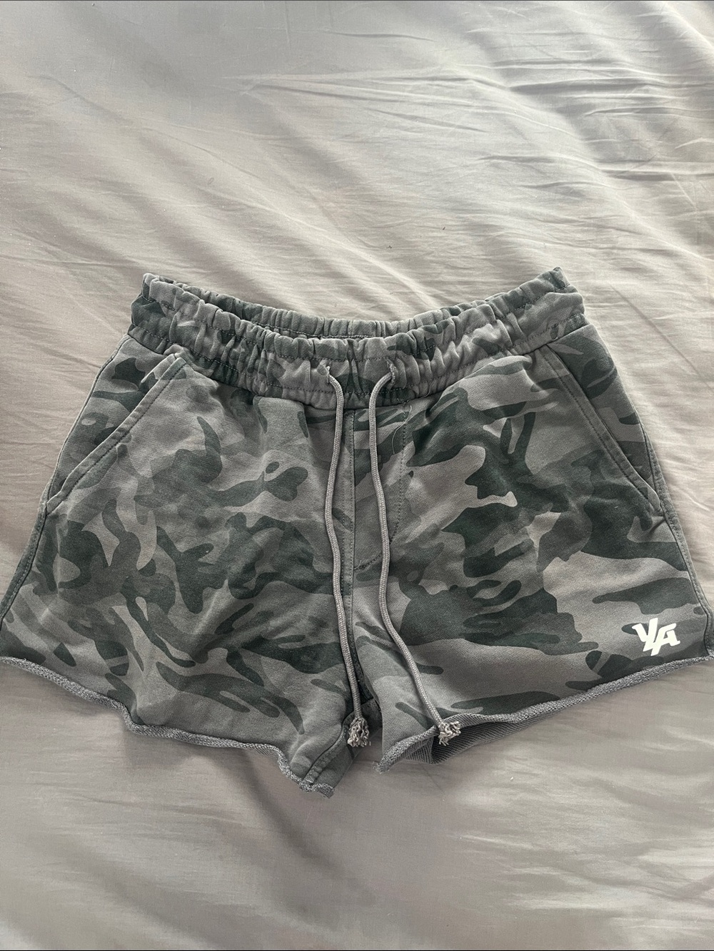YoungLA Women’s Grey Camo Athletic Shorts